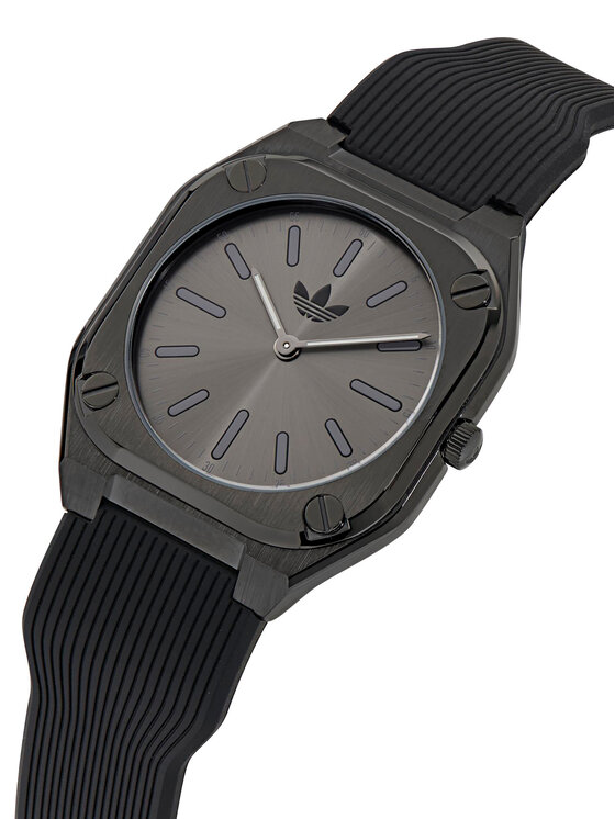 adidas adidas Часовник City Tech Thin AOFH24503 Черен