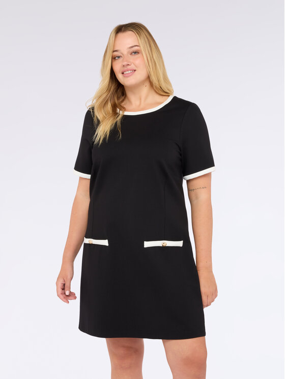 Fiorella Rubino Fiorella Rubino Vestito da giorno 7038T001682N033 Nero A-Line Fit