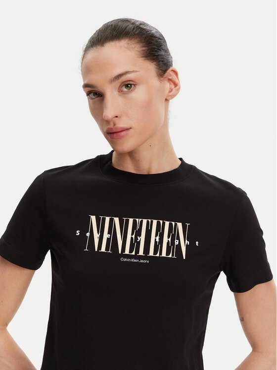 Calvin Klein Jeans Calvin Klein Jeans Póló 19 Graphic J20J225259 Fekete Regular Fit