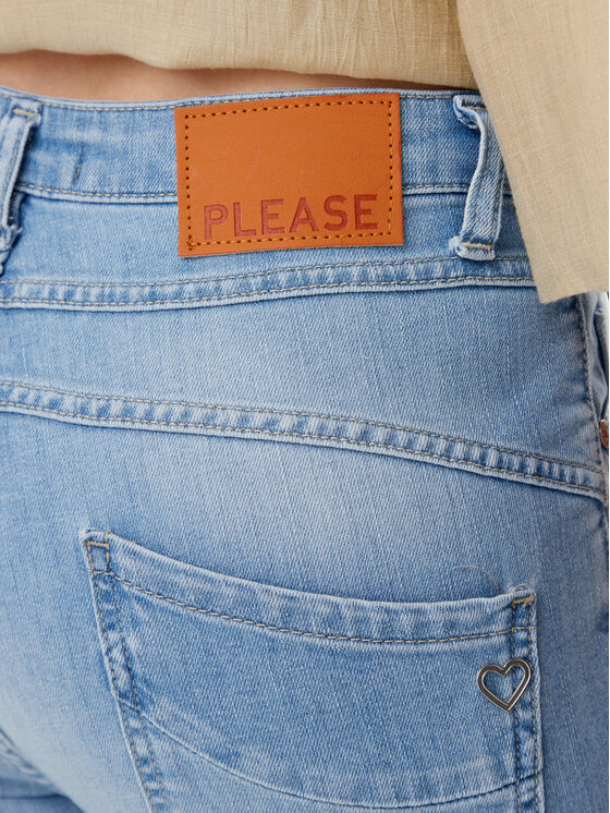 Please Please Τζιν P78ABQ2NQJ Μπλε Slim Fit