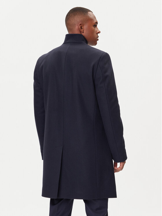 HUGO HUGO Cappotto di lana Mintrax2541 50546551 Blu scuro Regular Fit