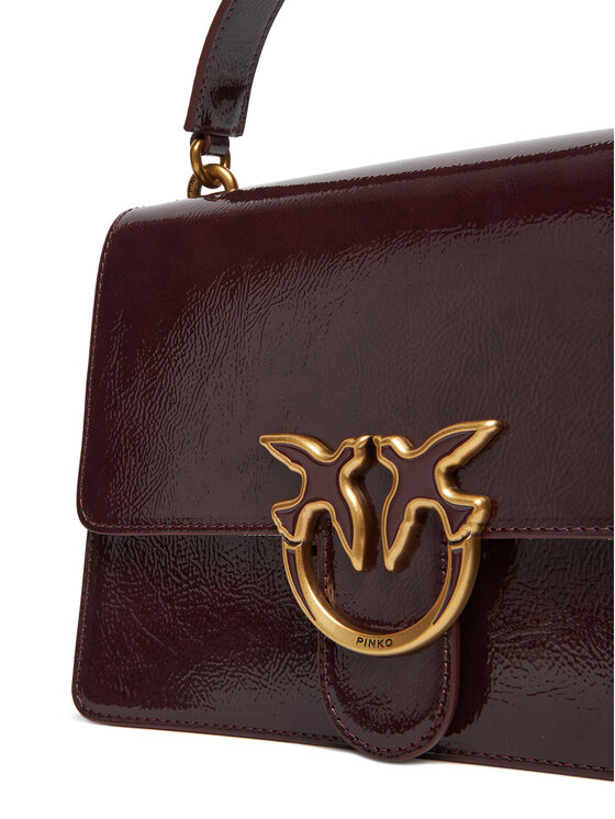 PINKO PINKO Handtasche Love One Top Handle Classic Light PE 25 PLTT 100066 A1UV Y1HQ Dunkelrot