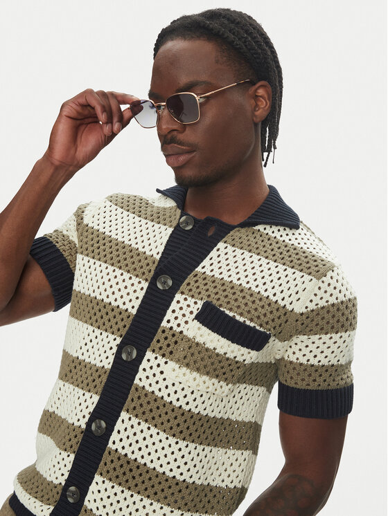Lindbergh Lindbergh Kardigan 30-804112 Bež Relaxed Fit