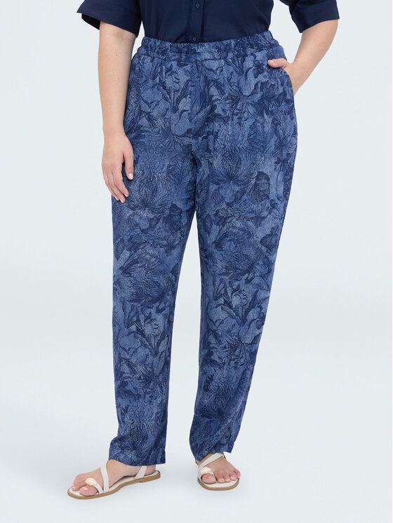 Fiorella Rubino Fiorella Rubino Pantaloni di tessuto P084T105557N0Z4 Blu Regular Fit