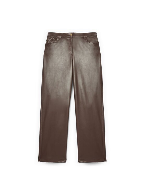 Fiorella Rubino Fiorella Rubino Pantaloni di tessuto P315L002229N022 Marrone Regular Fit