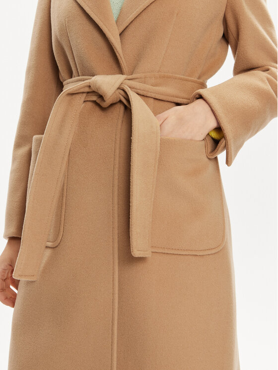 MAX&Co. MAX&Co. Vlněný kabát Runaway 2418011024200 Hnědá Regular Fit