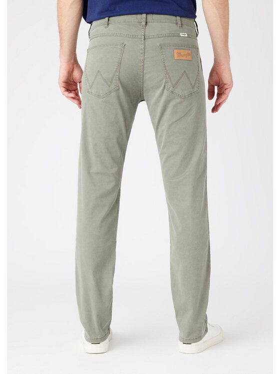 Wrangler Wrangler Pantaloni di tessuto GREENSBORO Verde Straight Fit