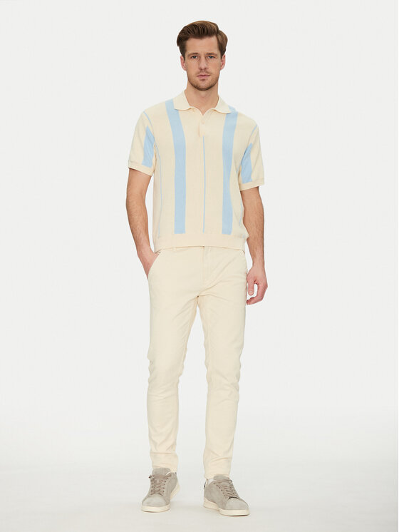 Blend Blend Polo 20717954 Beżowy Regular Fit