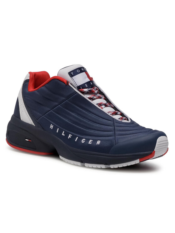 Tommy Jeans Sneakersy Heritage Mix Sneaker EM0EM00585 Tmavomodr
