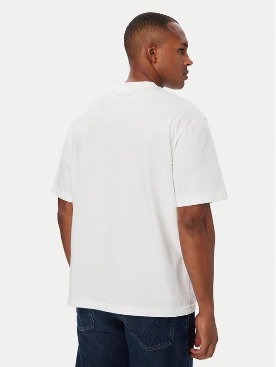 Calvin Klein Jeans Calvin Klein Jeans Тишърт Seasonal Graphic LV04RH813G Бял Relaxed Fit