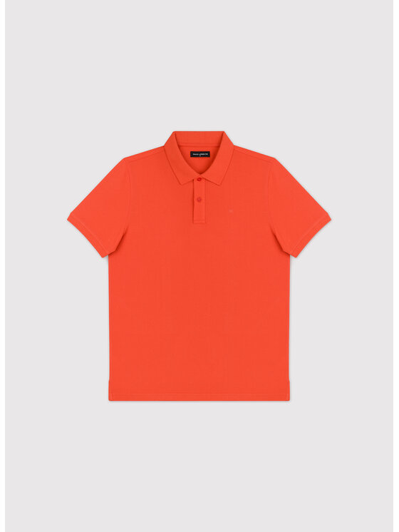 Pako Lorente Pako Lorente Polo P26SF-TX-003 Pomarańczowy Classic Fit