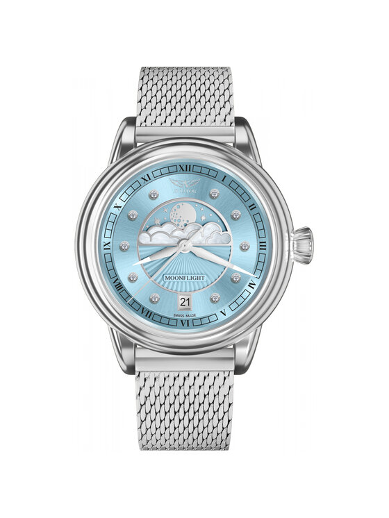 Aviator Aviator Zegarek V.1.33.0.359.5 Srebrny