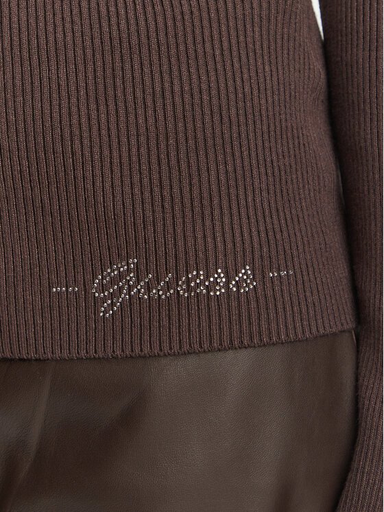 Guess Guess Cardigan W6YR11 Z0950 Maro închis Slim Fit