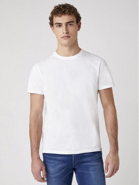 Wrangler Wrangler T-shirt SS 2 PACK TEE Bianco Regular Fit
