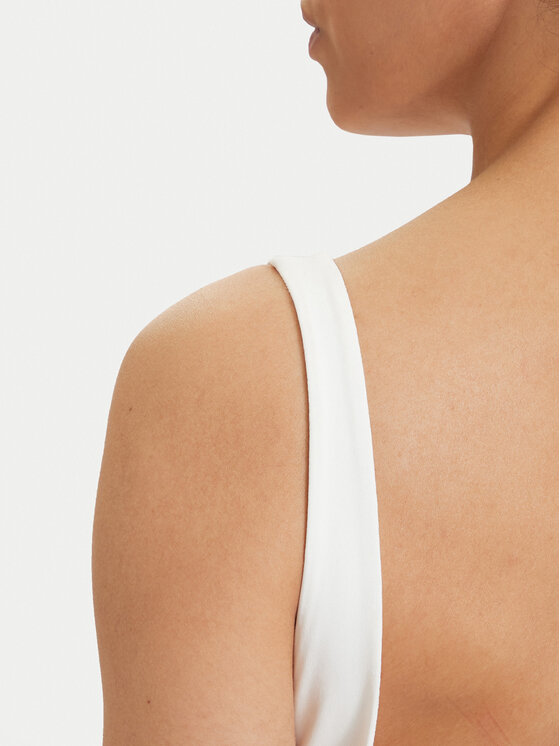 Tommy Jeans Tommy Jeans Glaustinukė Metallic Logo DW0DW22311 Balta Slim Fit