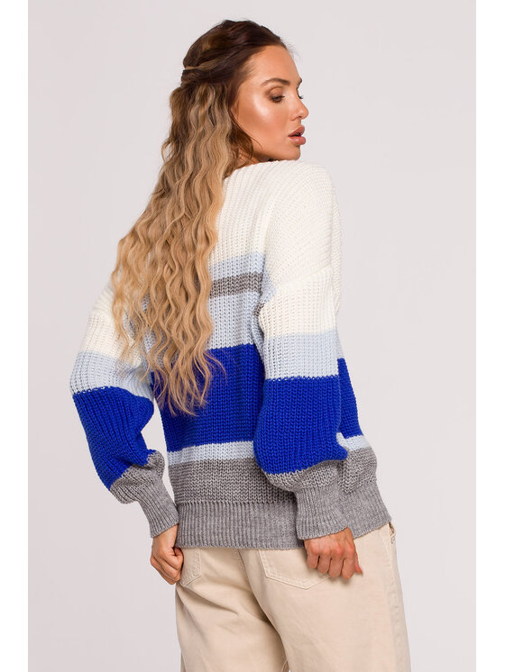 Made of Emotion Made of Emotion Sweter M686 Niebieski