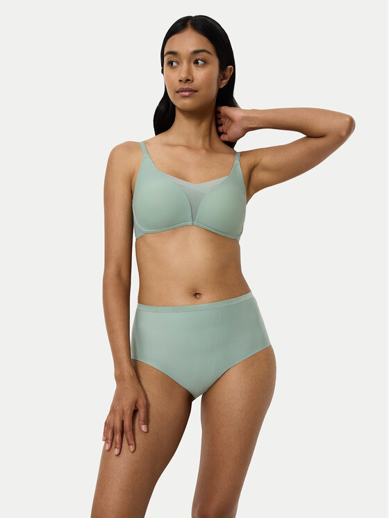 Triumph Triumph Mutande classiche a vita alta Shape Smart 10209655 Verde