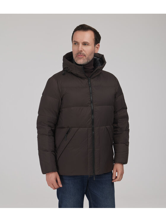 Lee Cooper Lee Cooper Kurtka jeansowa JEFFREY Brązowy ciemny Regular Fit