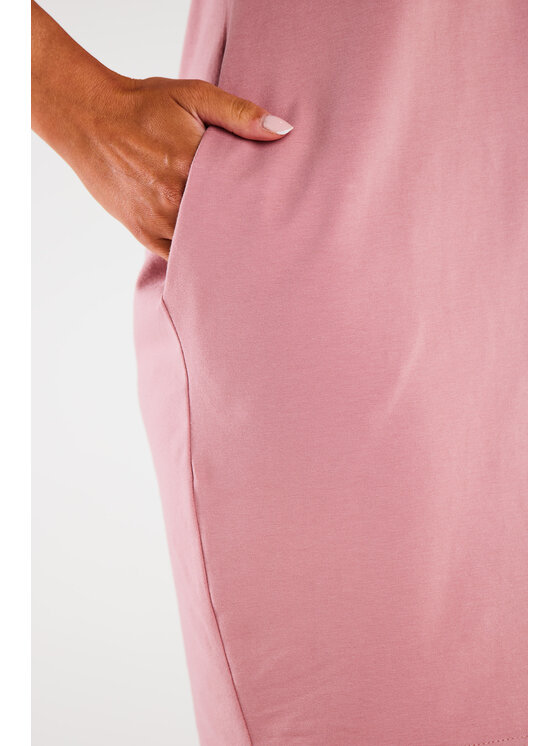 Infinite You Infinite You Sukienka letnia M291 Różowy Basic Fit