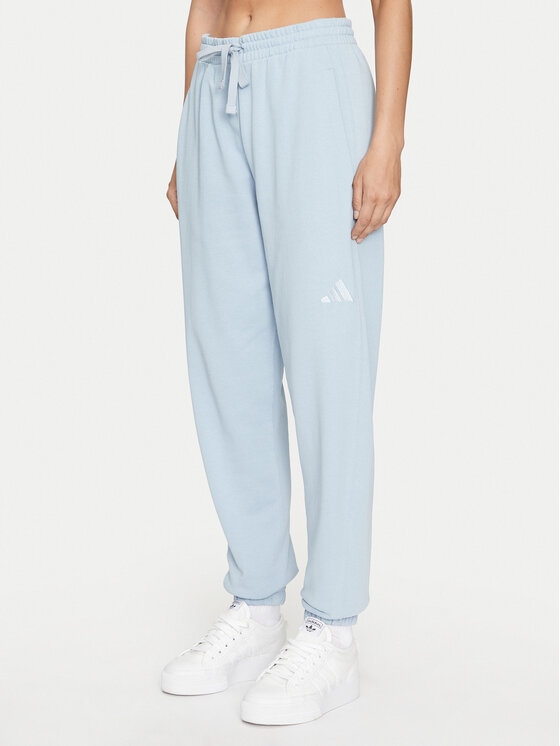 Adidas Spodnji Del Trenirke ALL SZN French Terry IY6816 Svetlo Modra Loose Fit