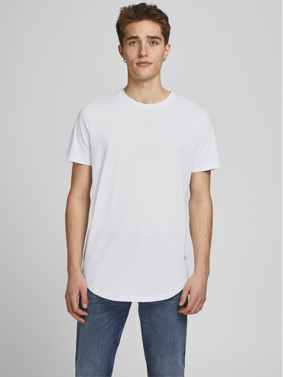 Jack&Jones T-shirt Noa 12113648 Bijela Long Line Fit