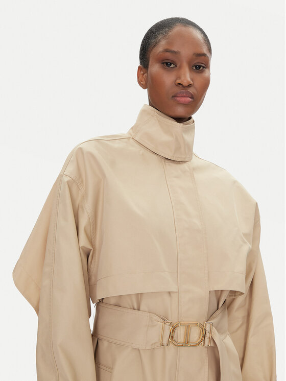 TWINSET TWINSET Trenčkot 251TP2661 Béžová Loose Fit