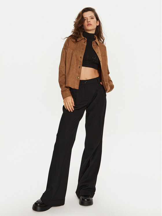 JDY JDY Куртка зі штучної шкіри Sif 15347602 Коричневий Regular Fit