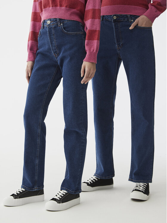 Americanos Jeans hlače Unisex Delaware Mornarsko modra Straight Leg