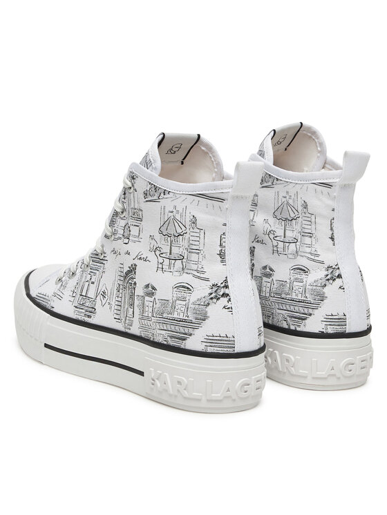 KARL LAGERFELD KARL LAGERFELD Modne superge KL60455 Bela