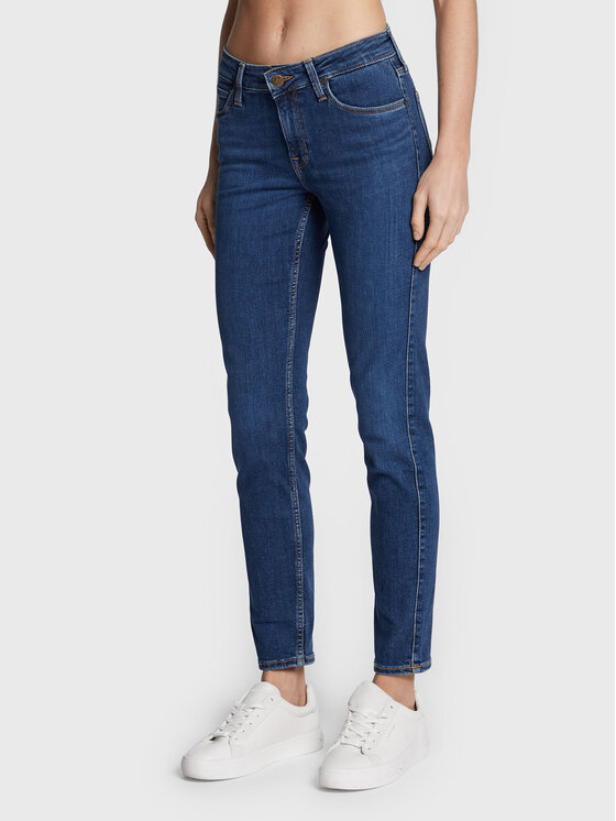 Lee Lee Jeans hlače Elly L305QDKF 112320177 Mornarsko modra Slim Fit