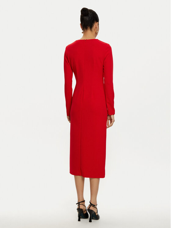 Joseph Ribkoff Joseph Ribkoff Cocktail obleka 243308 Rdeča Slim Fit
