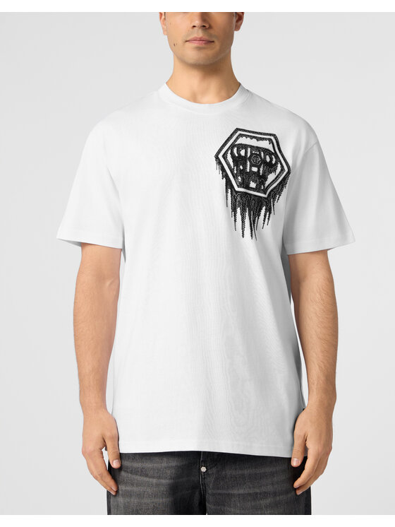 PHILIPP PLEIN PHILIPP PLEIN T-Shirt 31078 Bílá Regular Fit