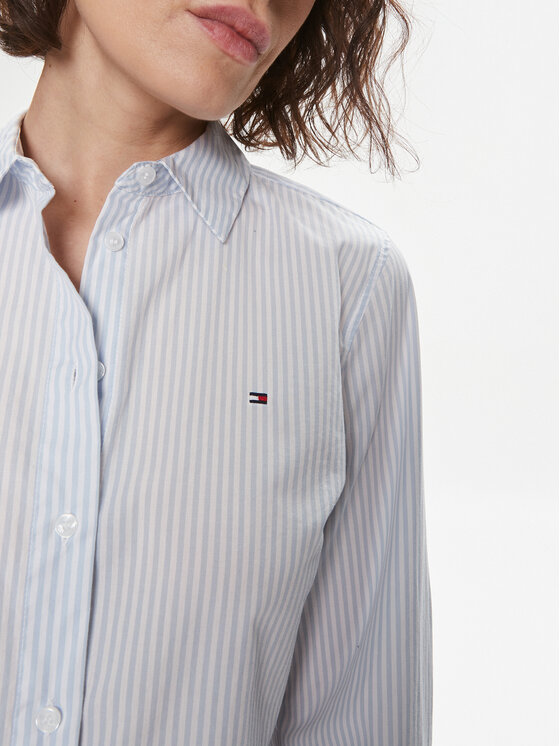 Tommy Hilfiger Tommy Hilfiger Cămașă Essential WW0WW41002 Albastru Regular Fit