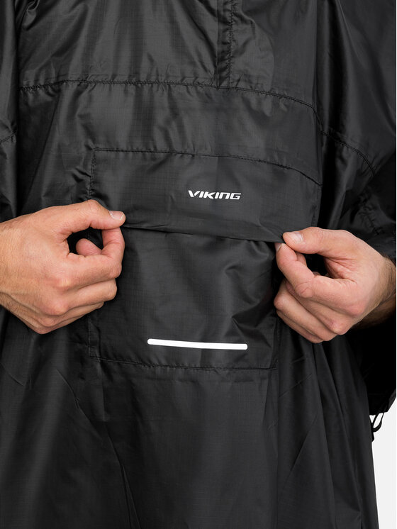 Viking Viking Ponczo Vesper Backpack Czarny Regular Fit