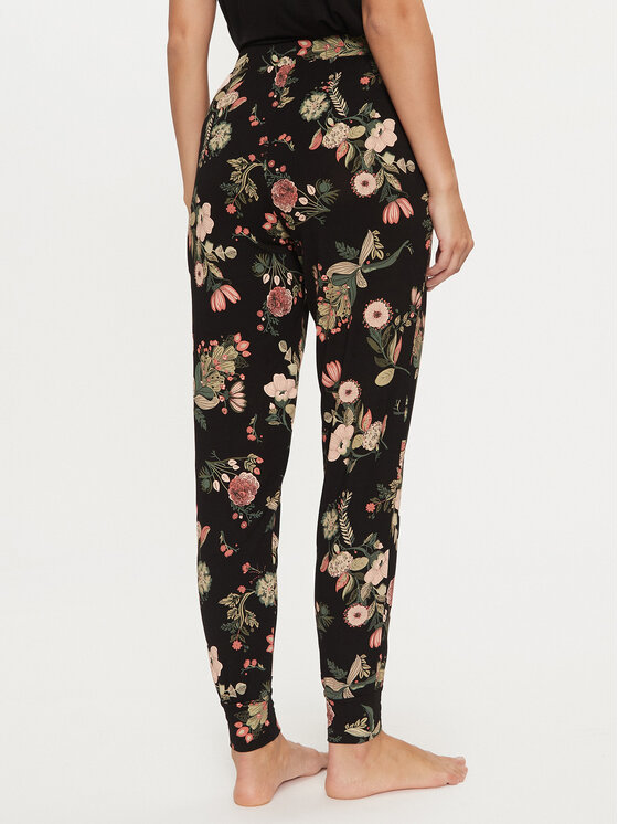 Hunkemöller Hunkemöller Pyjamahose 206549 Schwarz Regular Fit