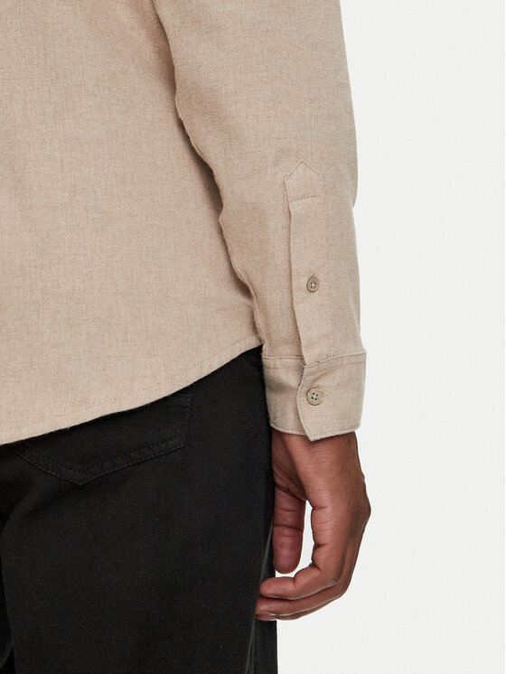 Brave Soul Brave Soul Camicia MSH-230CONANB Beige Regular Fit