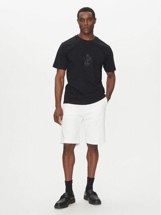 HUGO HUGO T-särk 50538246 Must Regular Fit