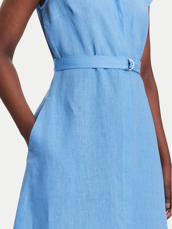 Marella Marella Vestito chemisier Rodesia 2515221262 Celeste Regular Fit