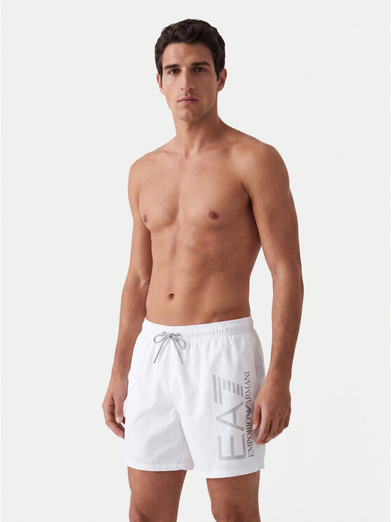 EA7 Emporio Armani EA7 Emporio Armani Badeshorts 7M002001 AF14497 M0076 Weiß Regular Fit