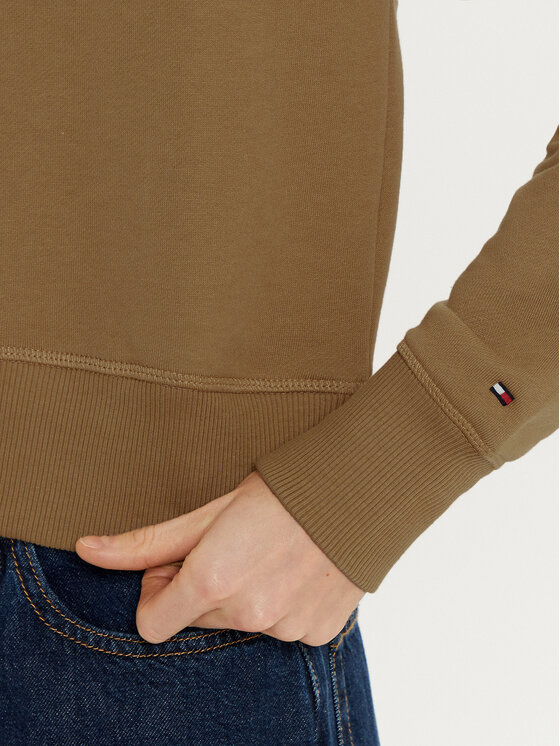 Tommy Hilfiger Tommy Hilfiger Μπλούζα WW0WW44081 Χακί Regular Fit