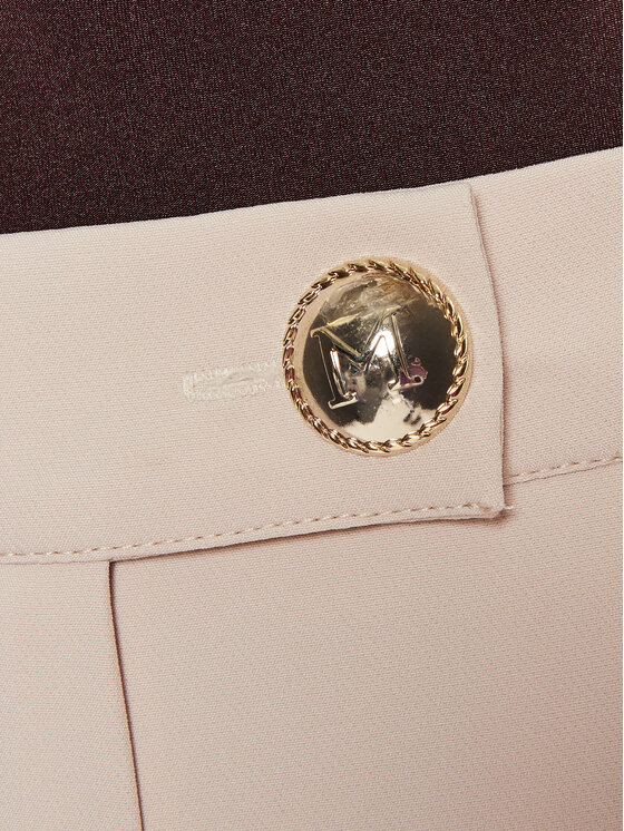 Maryley Maryley Pantaloni di tessuto 24IB563/43LA Beige Regular Fit