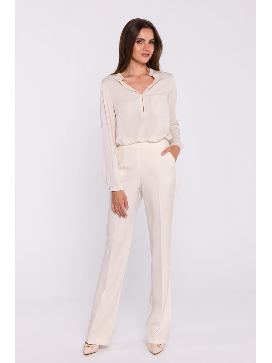 Stylove Stylove Bavlnené nohavice S371 Écru Ladies Fit