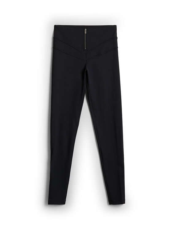 4F 4F Legginsy DRAGONFLY Czarny Slim Fit