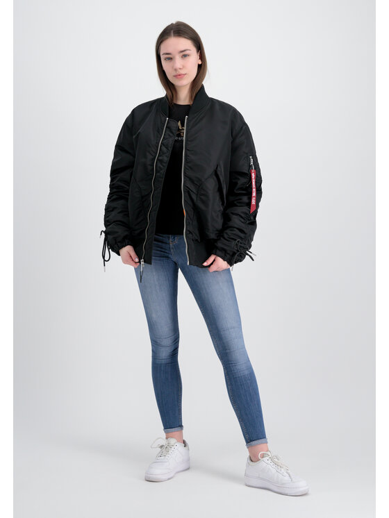 Alpha Industries Alpha Industries Kurtka bomber CWU MA-1 Bomber Jacket Women Czarny Oversize