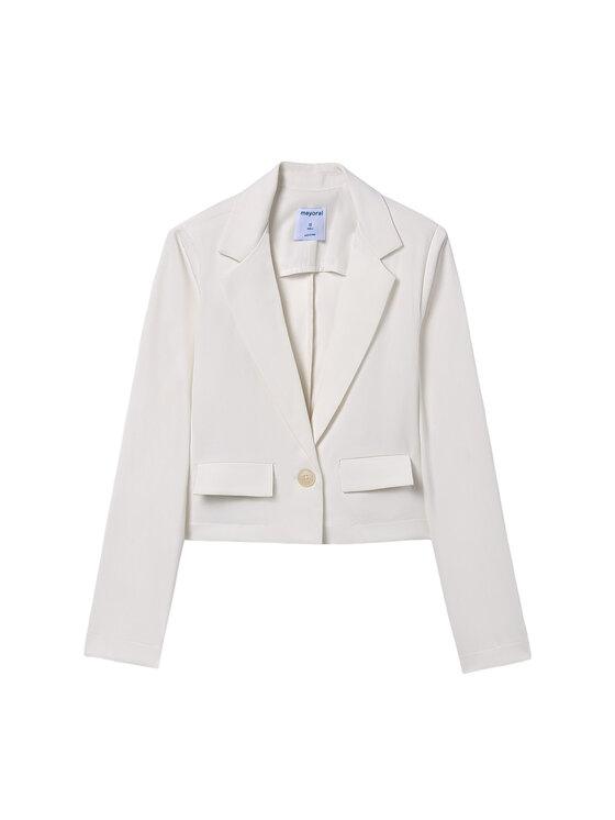 Mayoral Mayoral Sacou 6403 Alb Regular Fit