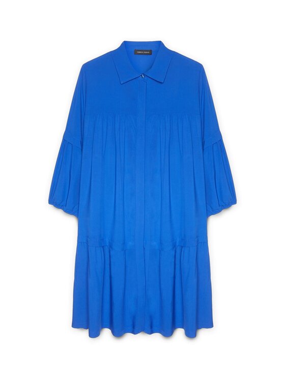 Fiorella Rubino Fiorella Rubino Vestito da giorno 7580T001607N024 Turchese A-Line Fit