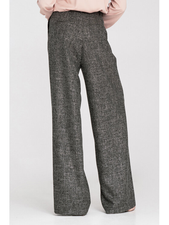 NIFE NIFE Dámské kalhoty SD116 Černá Wide Leg