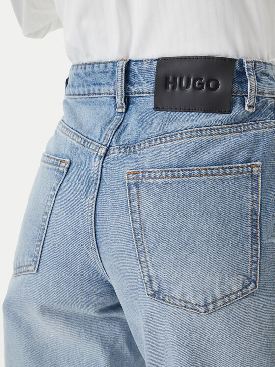 HUGO HUGO Jeansy Garlene 50556975 Błękitny Mom Fit