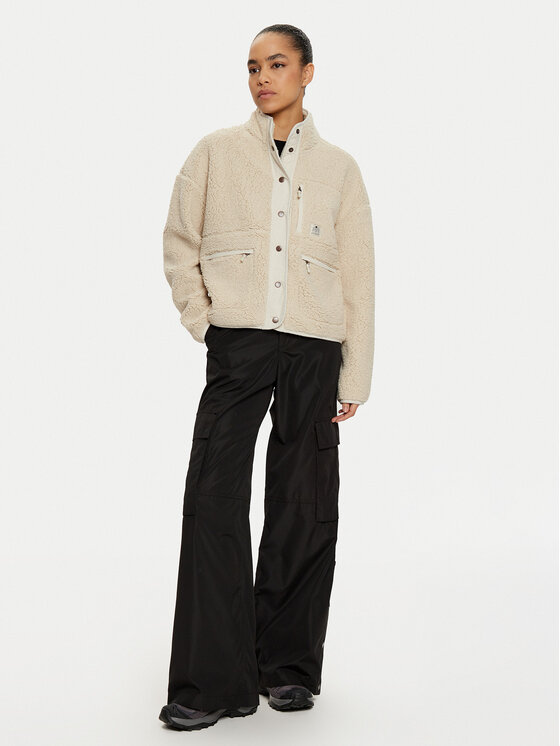 Protest Protest Flis Lux Teddy 3611544 Écru Relaxed Fit
