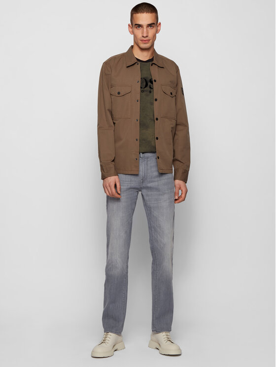 BOSS Boss Džinsai Maine 50444812 Pilka Regular Fit